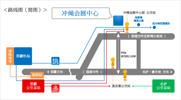 公交车•单轨电车 路线图